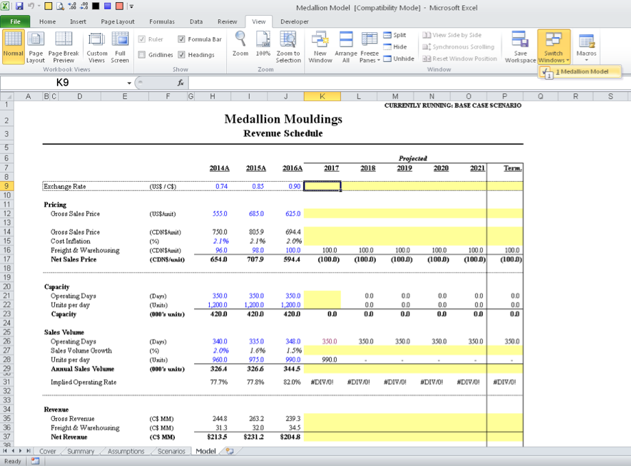 How To Work Simultaneously In Multiple Parts Of The Same Excel Workbook The Marquee Group